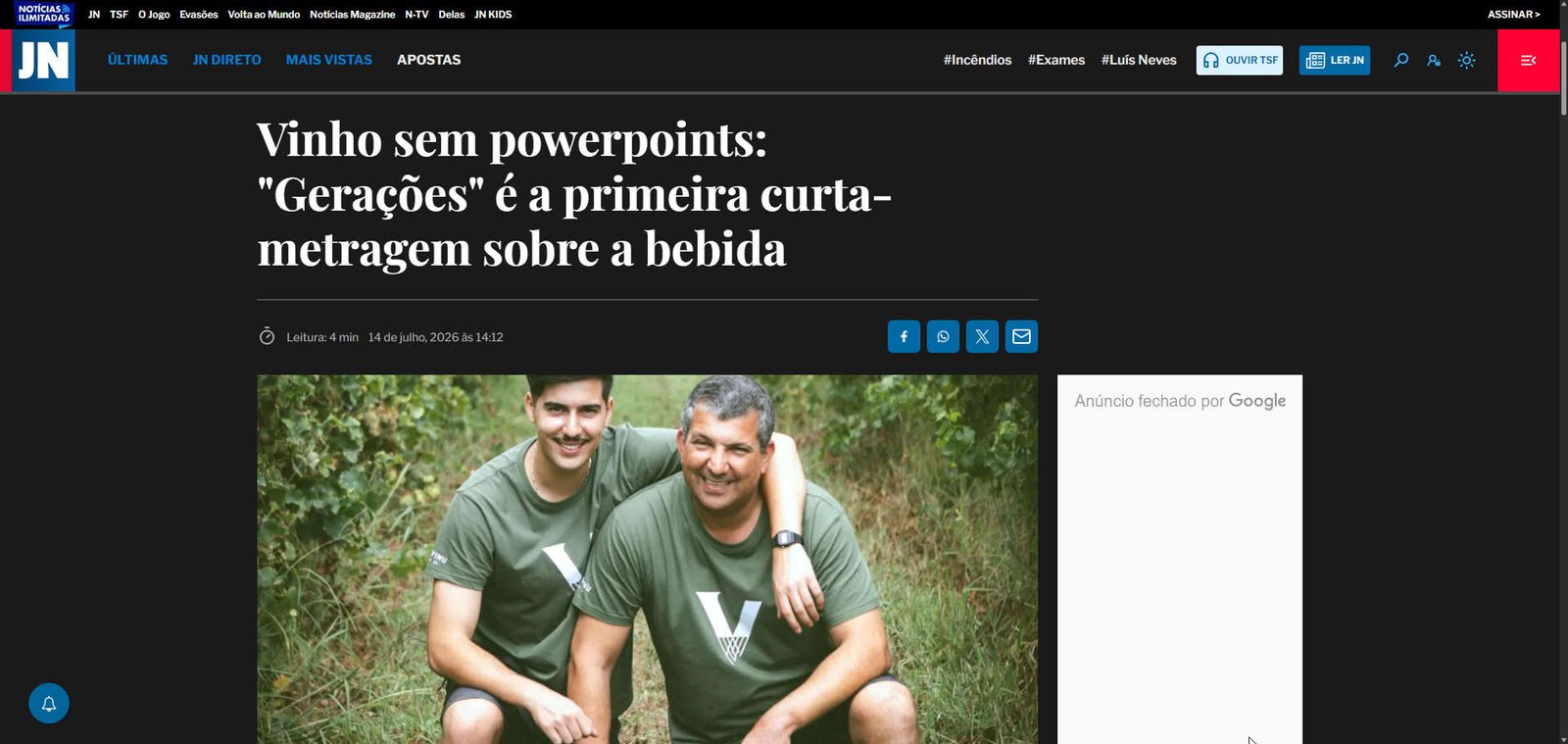 Vinho sem powerpoints